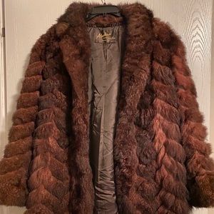 Alaskan Custom Built Furs brown coat